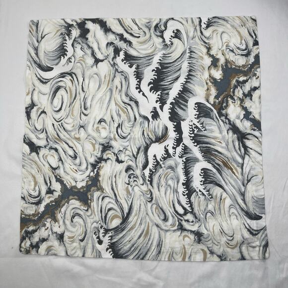 Pottery Barn cotton-linen marbled print napkins, set of 4, dinner, party, lunch. - Picture 1 of 6